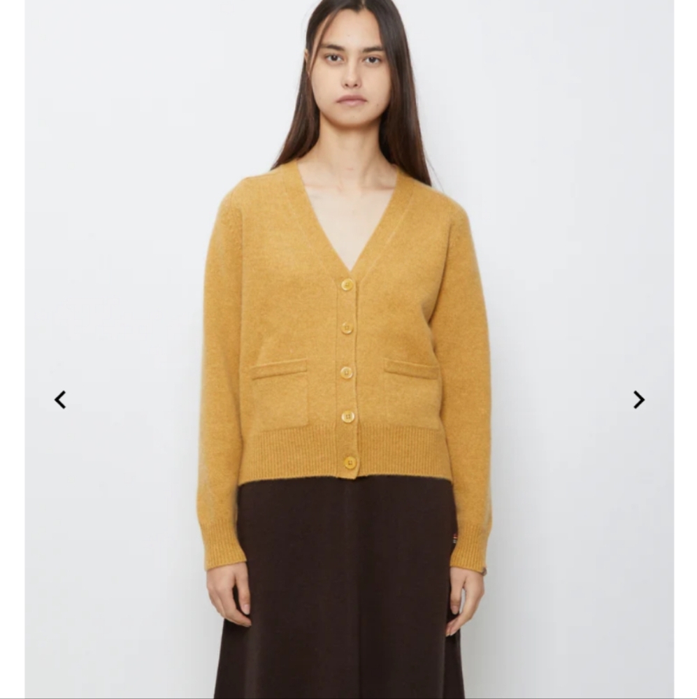 The Great. Cashmere Varsity Cardigan